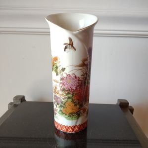 Vintage 1980's Japanese Shibata Porcelain Vase
